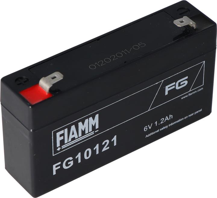Actual product image Fiamm Battery FG10121 lead-gel battery 6 Volt, 1,2Ah (6 V, 1.20 Ah)