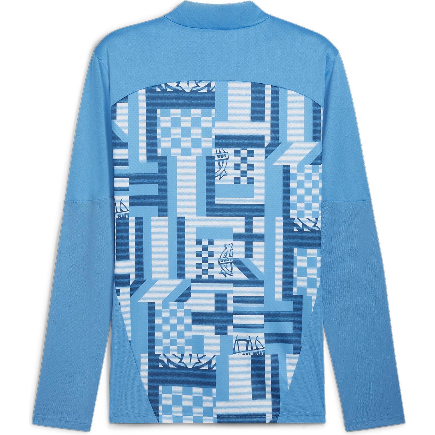 Thumbnail - Puma, Herren, Sportshirt, OM Prematch 1/4 Zip Top (XL), Blau, XL