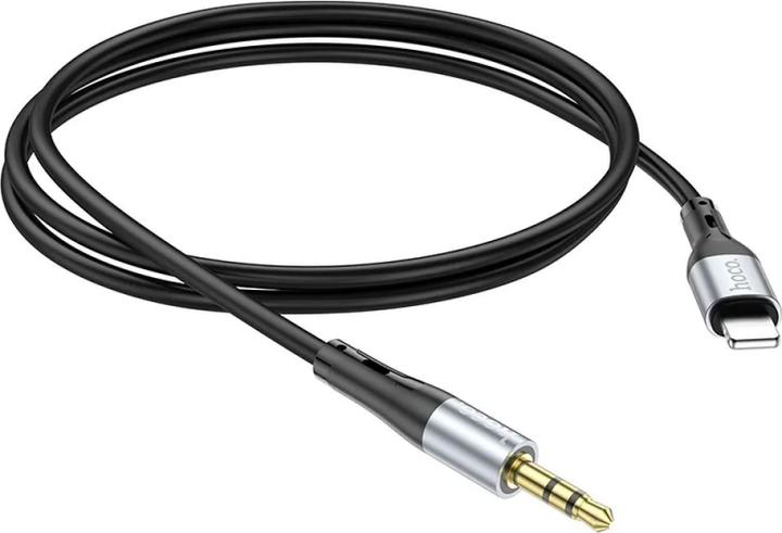 Produktbild Hoco Cable Cable AUX Jack 3,5 mm to Lightning 1 m UPA22 black (1 m, AUX Kabel)