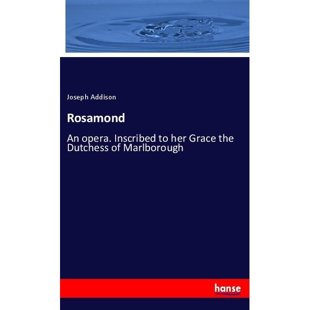 Rosamond, Fachbücher von Joseph Addison