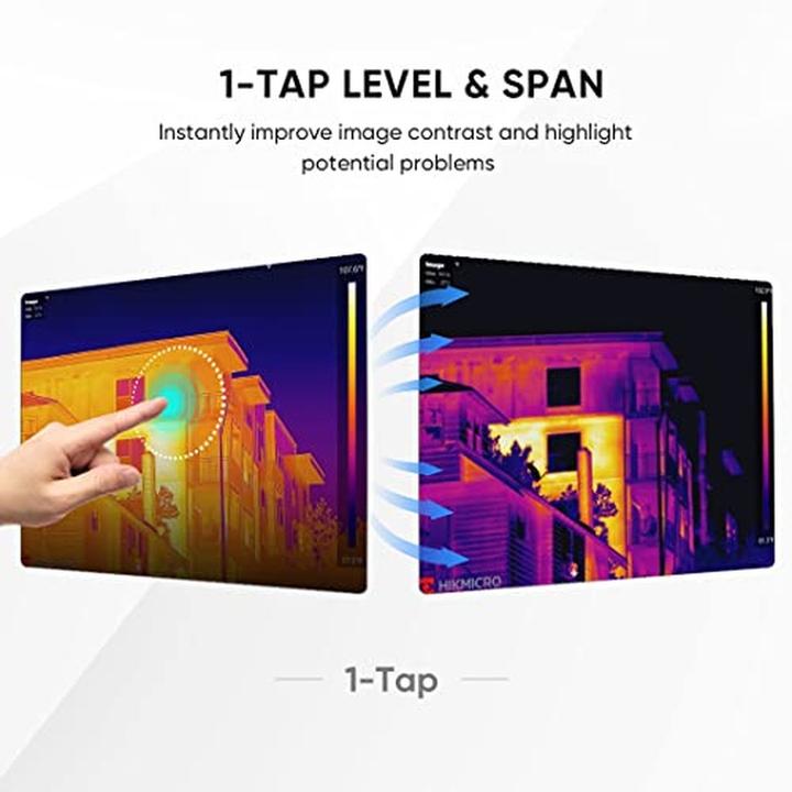 Actual product image Hikmicro HM-TP42-3AQF/W-Pocket2 Thermal imaging camera -20 to 400 °C 25 Hz WiFi