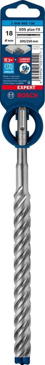 Image du produit Bosch Professional Zubehör Foret marteau Expert SDS plus-7X, 18 x 200 x 250 mm (18 mm)