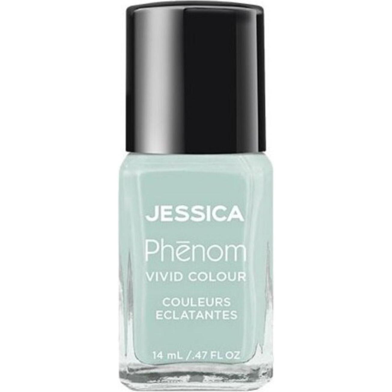 Jessica Blau Nagellack, Phenom Vivid Colour Nagellack Langanhaltender Gel-Ähnlicher Nagellack Ohne Uv-Licht Celestia (Celestial Blue, Himmel, Farblack, Gel-Effekt Nagellack)