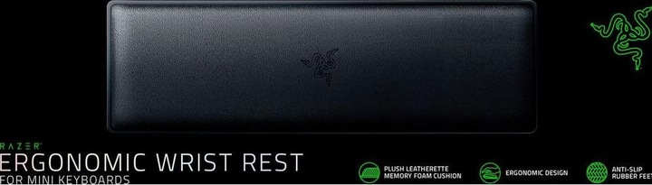 Actual product image Razer Ergonomic wrist rest for mini keyboards