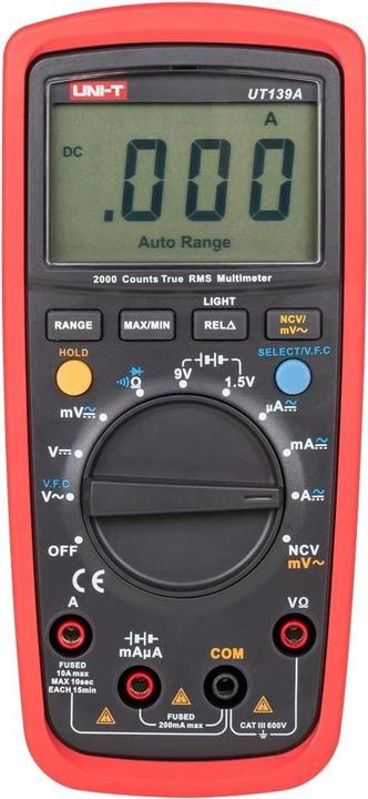 Image du produit Uni-T Universalmultimeter UT139A (CAT III 600V, Multimètre portable)