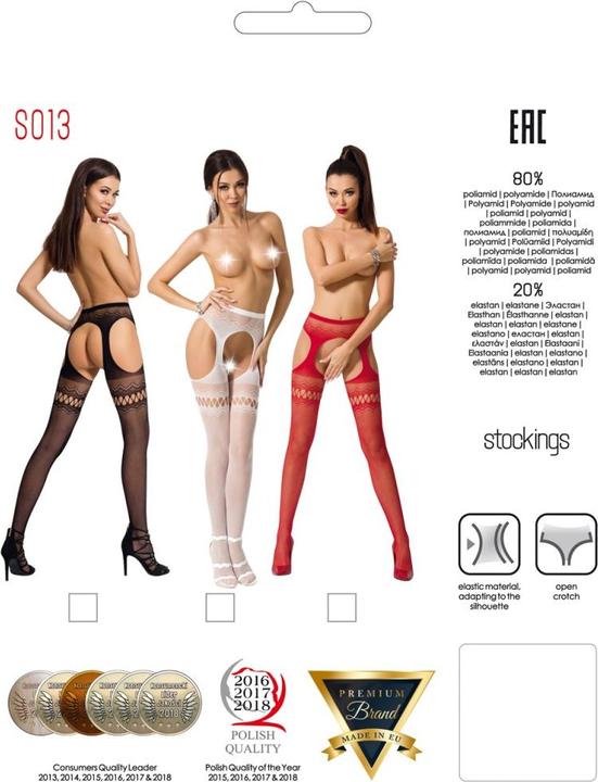 Image du produit Passion Collants ouverts en noir (Taille unique)