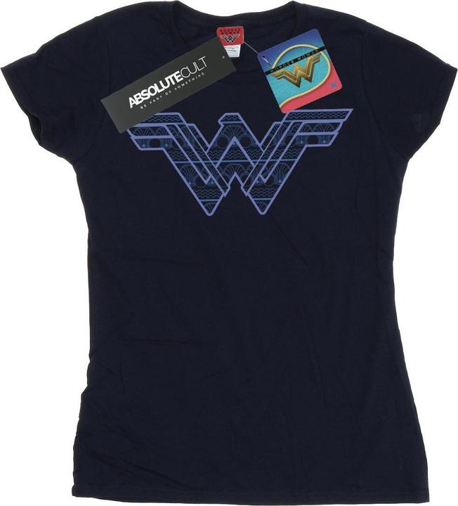 Wonder Woman Pattern Fill Logo TShirt (M)