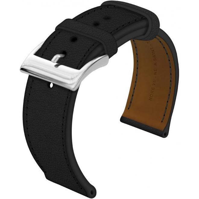 Noreve Lederarmband (22 mm, Cuir, Diverse), Uhrenarmband, Schwarz