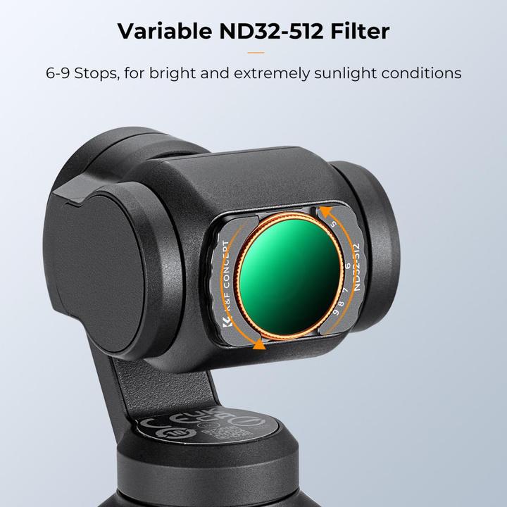 Produktbild K&F Concept Filter Kit Magnetic ND2-ND32+ND32-ND512 (DJI Osmo Pocket 3)