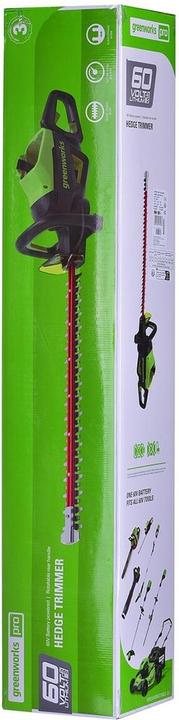 Actual product image Greenworks 60V Nożyce do żywopłotu GD60HT61 (Rechargeable battery operated)