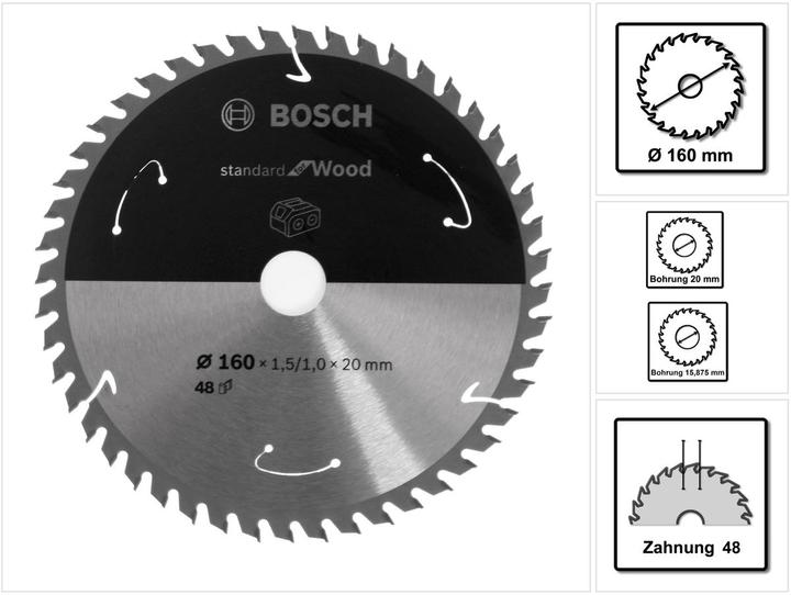 Productafbeelding Bosch Professional Zubehör Cirkelzaagblad standaard voor hout
