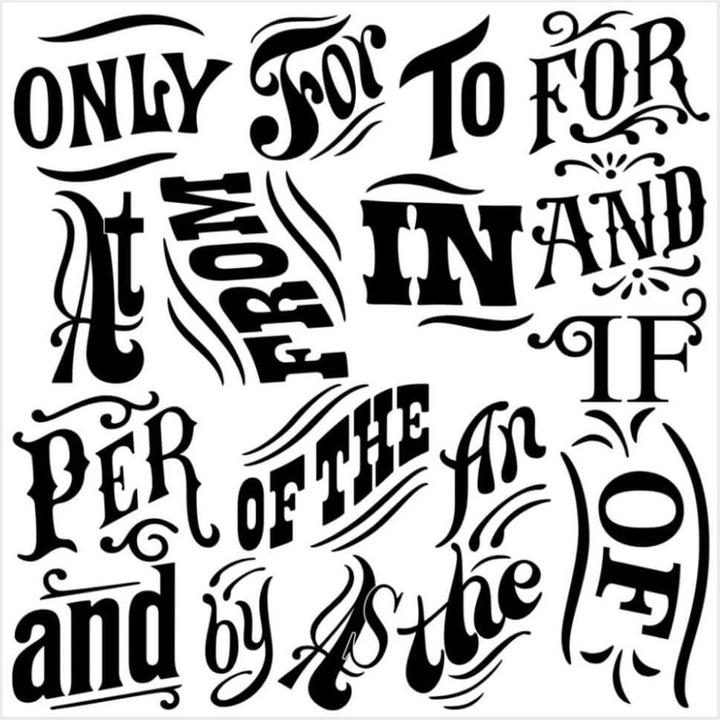 Produktbild Iron Orchid Design IOD Motiv Stempel Block Type