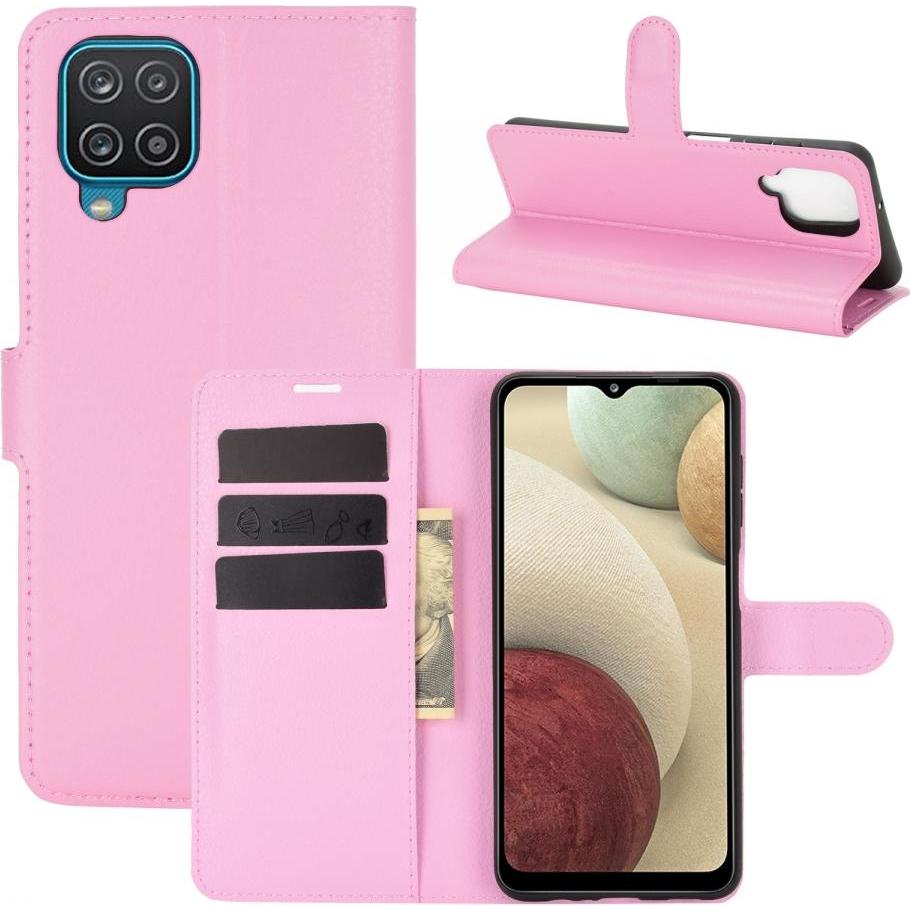Screenguard Samsung Galaxy A12 Leather Guard Lederhülle (Samsung Galaxy A12), Smartphone Hülle, Rosa