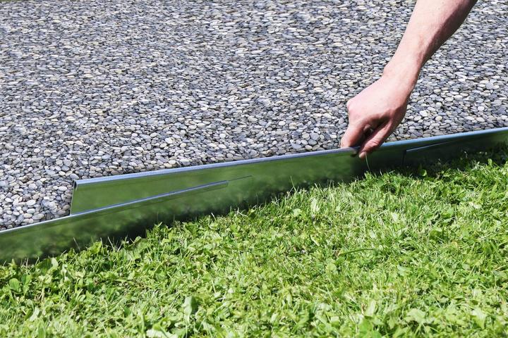 Produktbild Green Split 10er Set Rasenkanten Metall 13.5 cm hoch, 12 m lang (1200 cm)