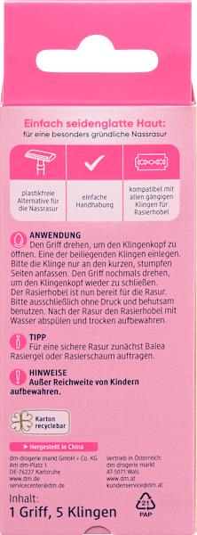 Energie-Label dm Balea Rasierhobel Purity
