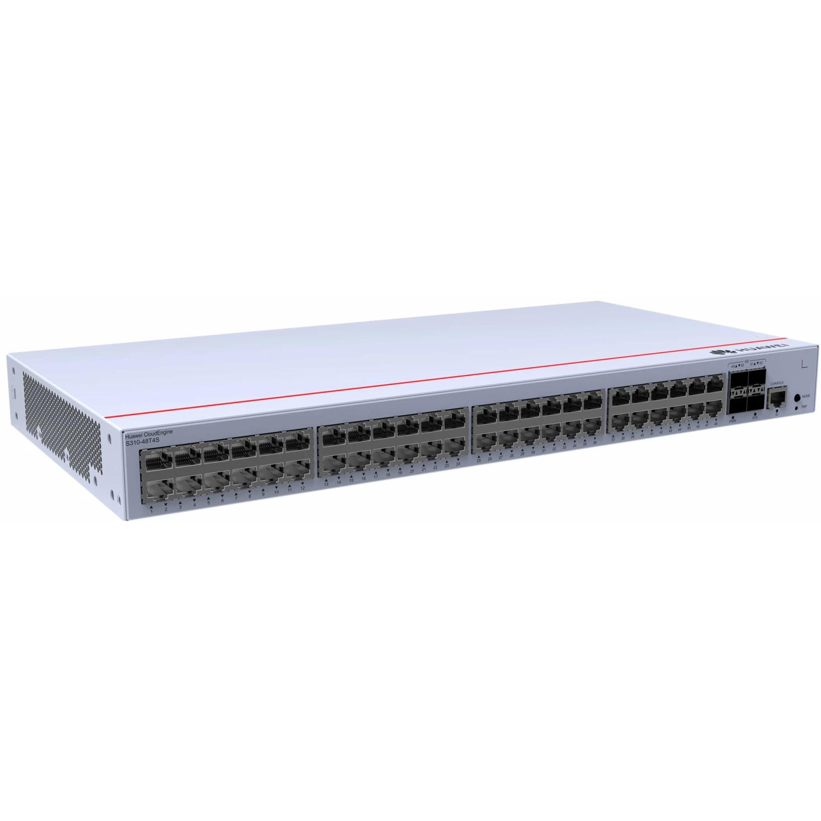 Huawei Switch S310-48T4S 48x10/100/1000BASE-T ports 4xGE SFP ports AC power eKit DE (P) (48 Ports), 