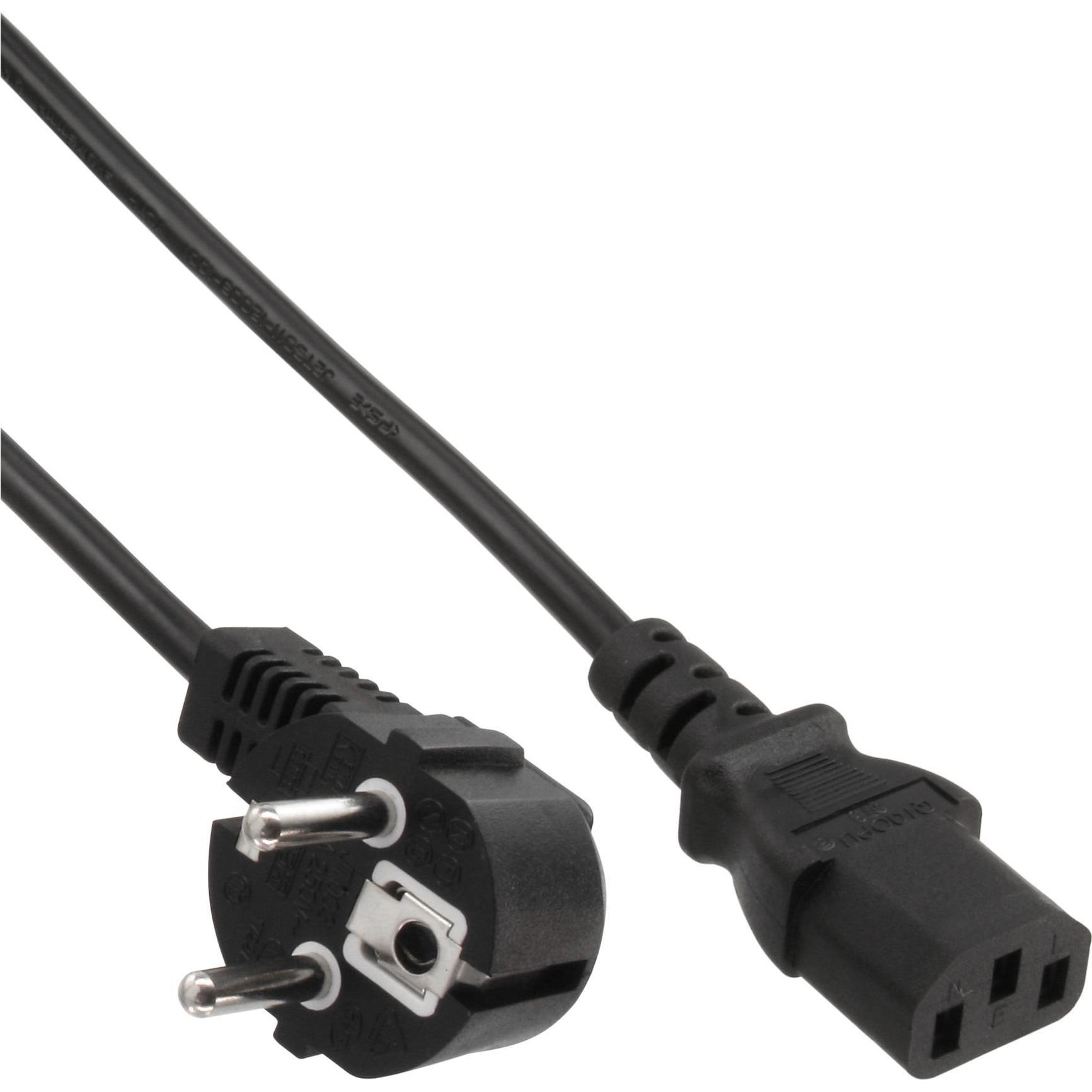 InLine 25er Pack Bulk-Pack Netzkabel (3 m), Stromkabel