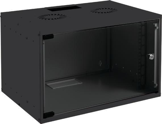 Produktbild Logon RUM12U40MNBL Wandrek 12U Zwart rack (12 HE, 19 Zoll Rack)