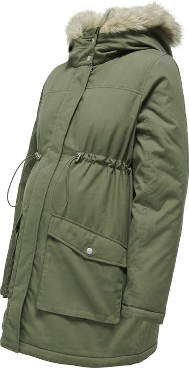 Immagine prodotto Only Maternity Cappuccio con bordo in pelliccia sintetica staccabile Parka premaman Parka lungo (XS)
