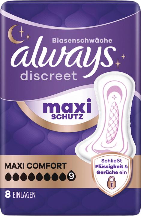 Actual product image Always Discreet Inkontinenz Maxi Comfort 8 Hygieneeinlage 8 Stück (8x)