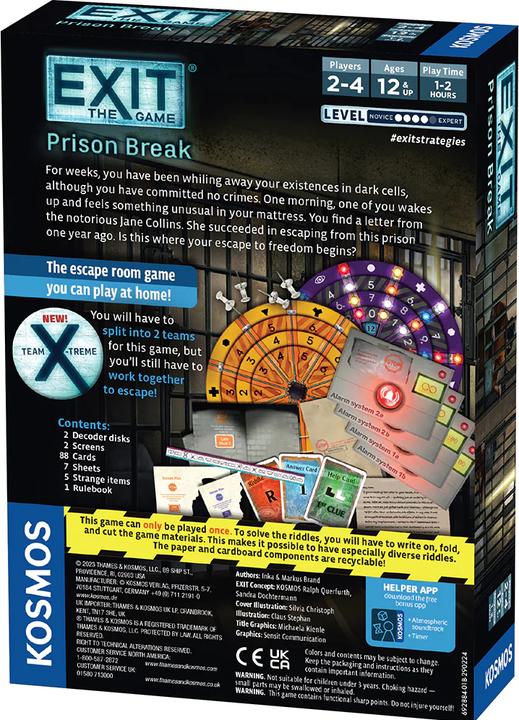 Produktbild Thames & Kosmos EXIT: The Game - Prison Break (2 - 4 Spieler)