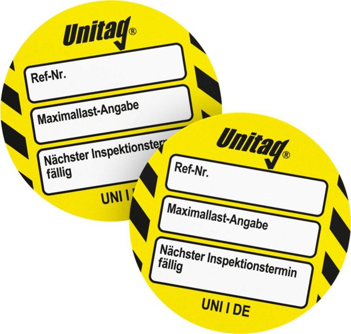 Actual product image ScaffTag Unitag insert label