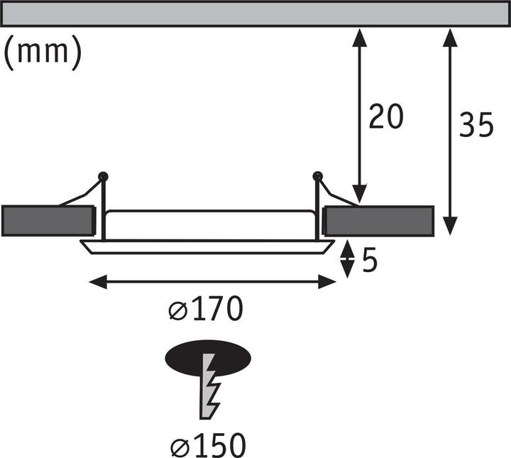 Actual product image Paulmann Built-in panel Quality Line (780 lm)