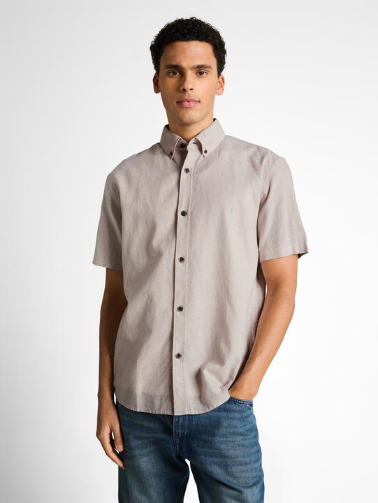 Immagine prodotto Tom Tailor Relaxed Fit Kurzarmhemd mit Leinenanteil (L)