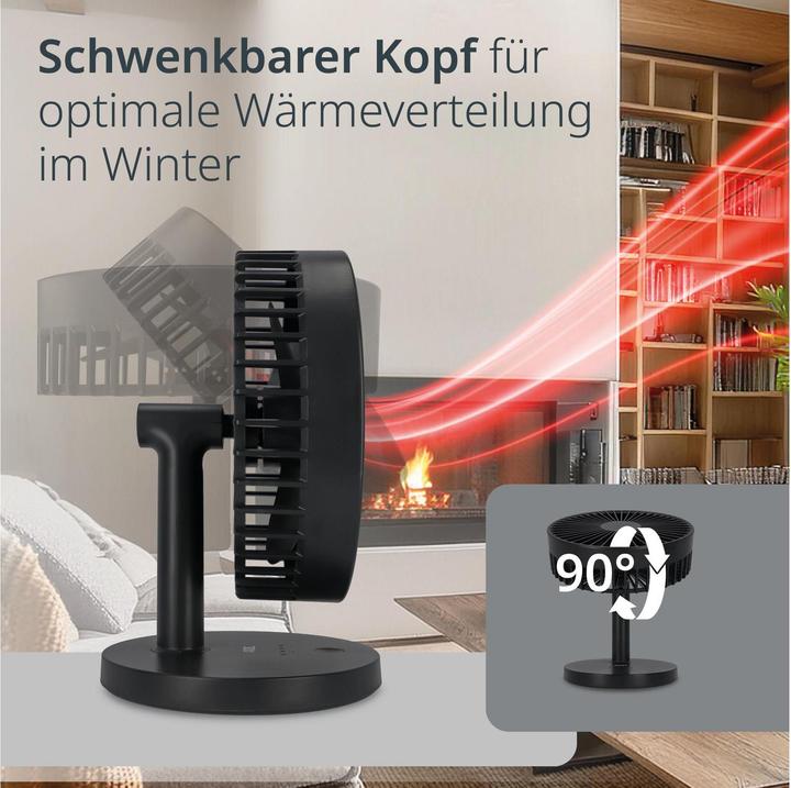 Immagine prodotto ADE Tischventilator kabellos Anthrazit, Typ: Tischventilator (22 dB)