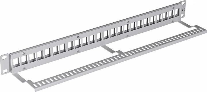 Produktbild Lanberg PPKS-1024-S Keystone Patch Panel 19 Zoll 24 Port 1U weiss
