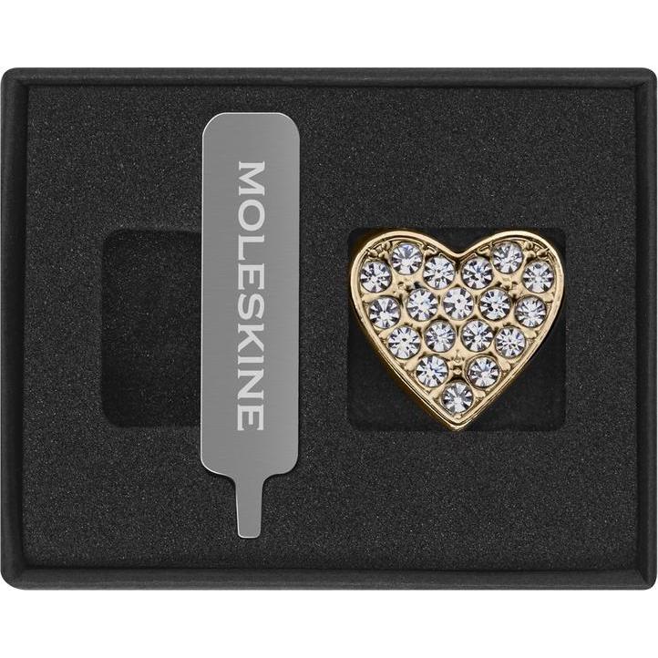 Thumbnail - Moleskine, Heft + Block, Pins Hear Crystal Gold