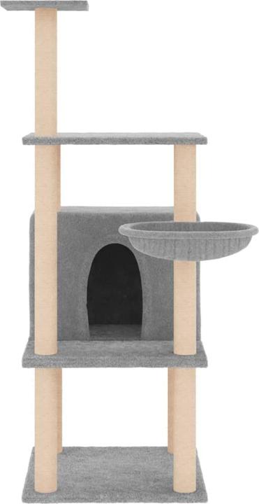 Actual product image vidaXL Kratzbaum (132 cm, Light grey)