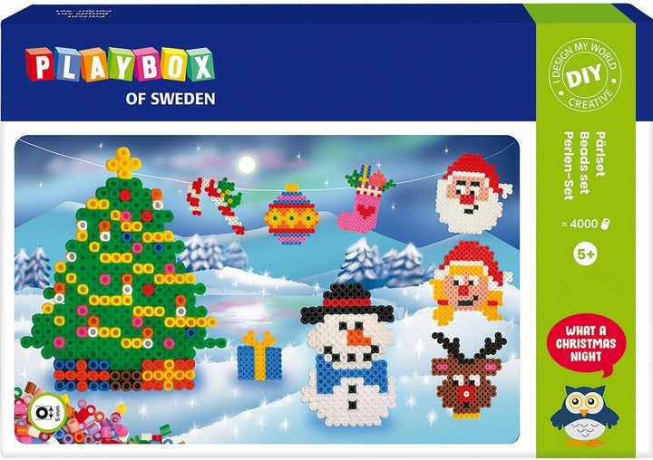 Playbox Bügelperlen Weihnachtsset 4000Stück