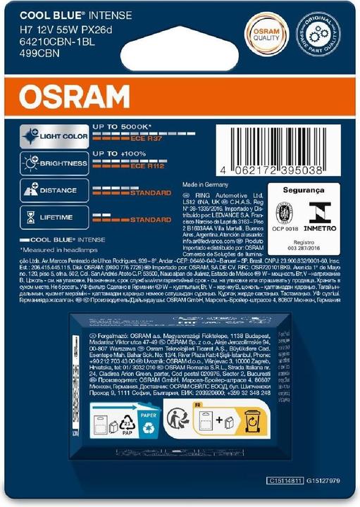Immagine prodotto Osram Blu freddo intenso (H7)