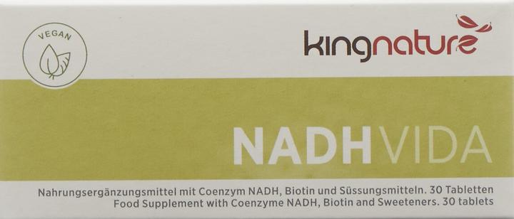 Actual product image Kingnature NADH Vida tablet 20 mg (30 Piece, Pills, 21 g)