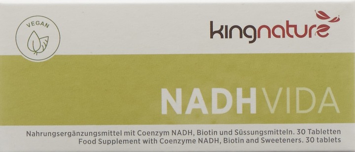 Image du produit Kingnature NADH Vida comprimé 20 mg (30 pièce(s), Cachets, 21 g)