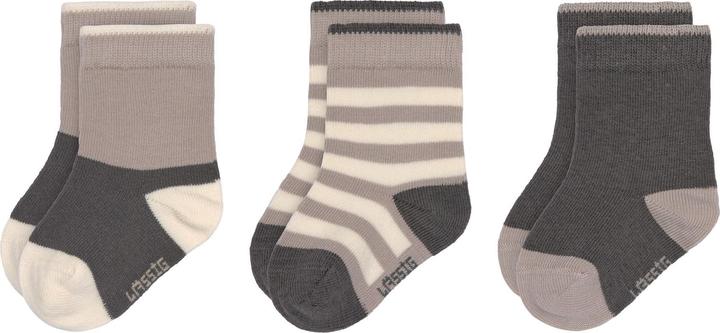Produktbild Lässig Socken 3er-Set Anthrazit Taupe Gr. 15 - 18 (3er Pack, 15 - 18)