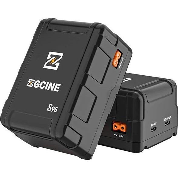 ZGCine V-Mount Battery 98WH S-Series (ZG-S95) (27ZGS950000000) (Batteria della fotocamera), Alimentatore fotocamera, Nero