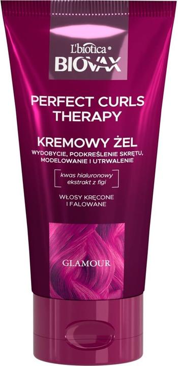 Actual product image L´Biotica L'Biotica Biovax Glamour Perfect Curls Therapy Gel For Curly And Wavy Hair 150Ml (Hair gel, 150 ml)