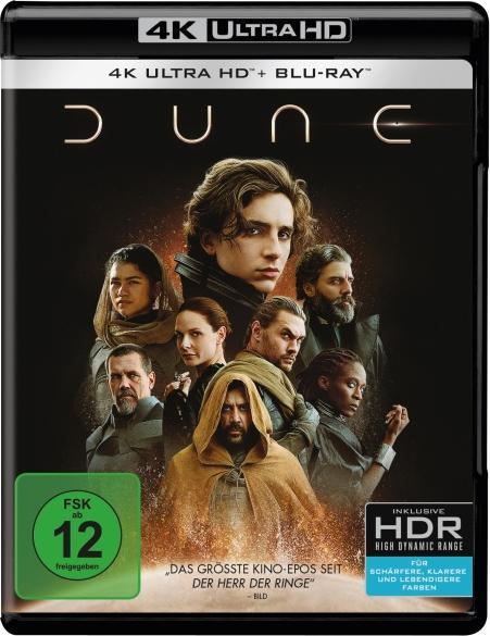 Dune (Blu-ray, Blu-ray 4k, 2021, Allemand, Anglais, Espagnol, Français, Italien)