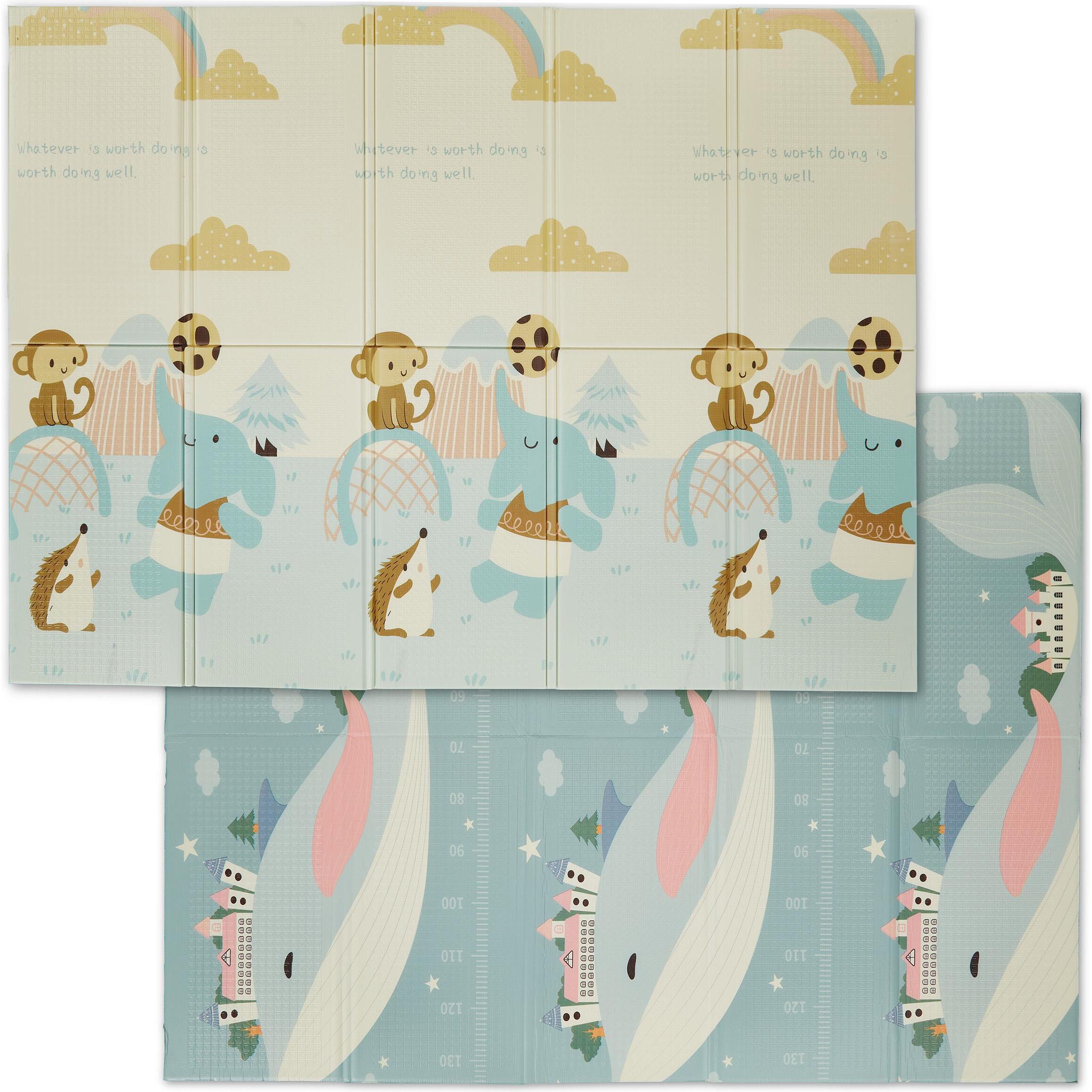 Relaxdays, Spielteppich + Spielmatte, Spielmatte (195 x 146 x 1 cm)