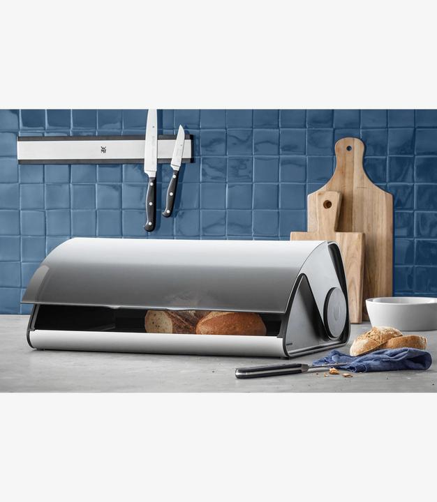 Produktbild WMF Brotkasten Brotbox mit Klappdeckel 47x28x18cm Kitchen classics Krümel-Auffangeinlage