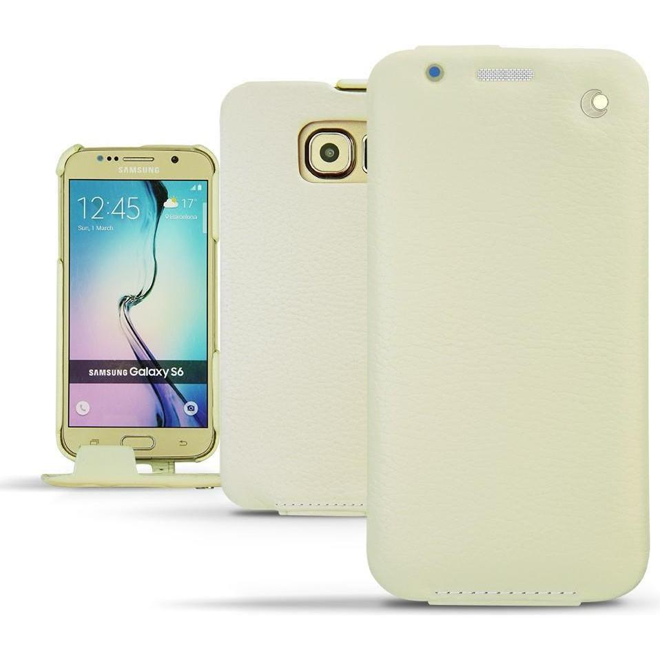 Thumbnail - Noreve Lederschutzhülle vertikal (Samsung Galaxy S6), Smartphone Hülle, Beige