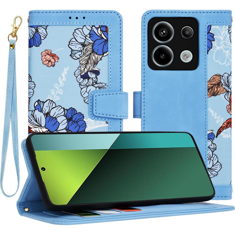 Techsuit - FlipCraft - Xiaomi Redmi Note 13 Pro 5G / Poco X6 - Vibrant Blue (Xiaomi Redmi Note 13 Pro 5G, Xiaomi Poco X6), Cover smartphone, Blu