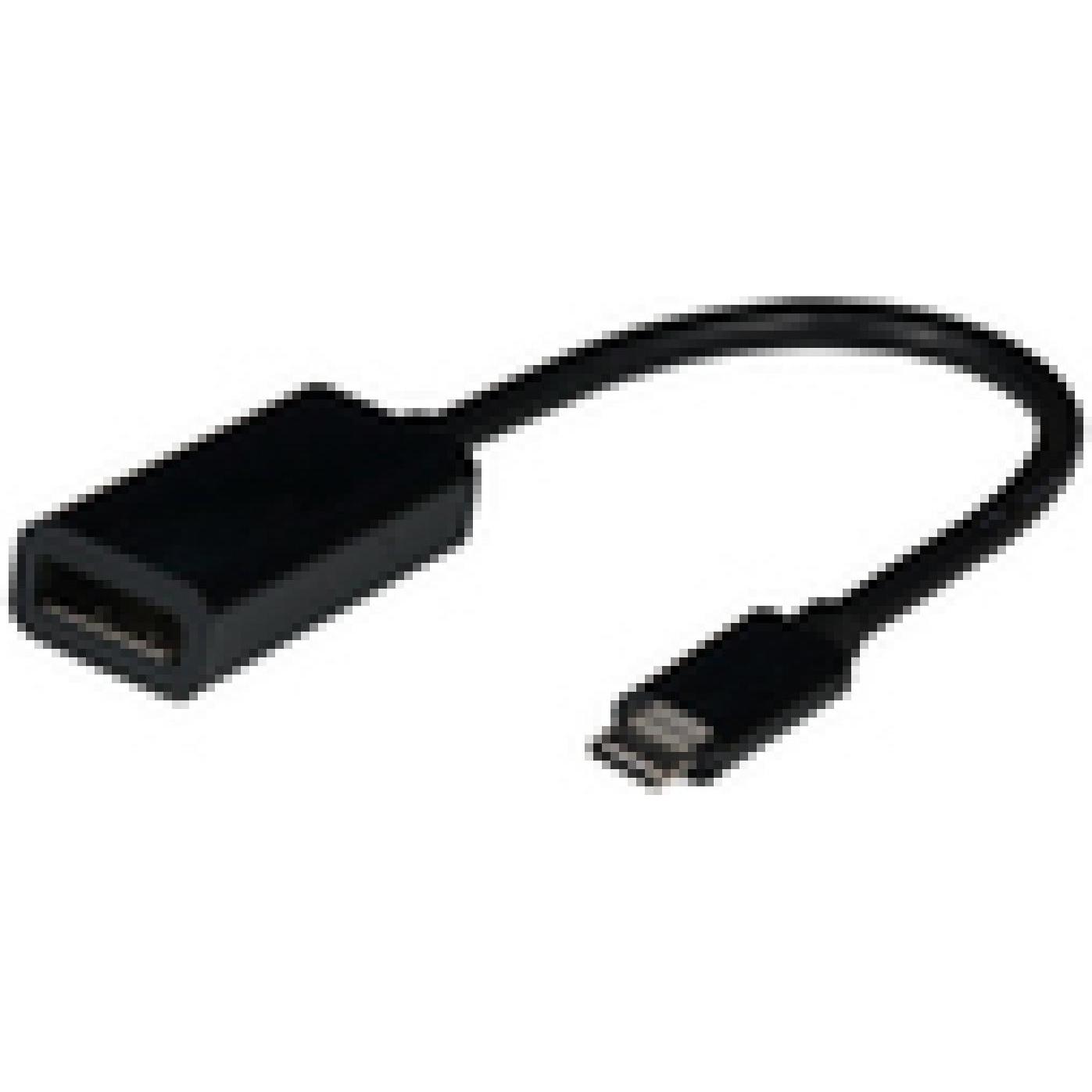 EFB Elektronik USB3.2 Adapterkabel,Typ-C DP1,4,Typ-C Stecker-DP20 (USB Typ-C, 20 cm), Data + Video Adapter, Schwarz