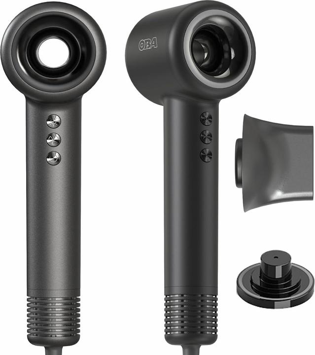 Produktbild OBA Haartrockner mit 500 Mio. negativen Ionen, 75 m/s Luftstrom, 54 dB, 358 g, 5 Temperaturen