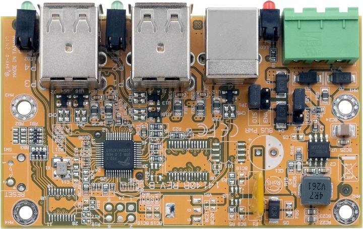 Immagine prodotto Exsys Scheda hub USB 2.0 industriale a 4 porte (USB-B, 4 porte)