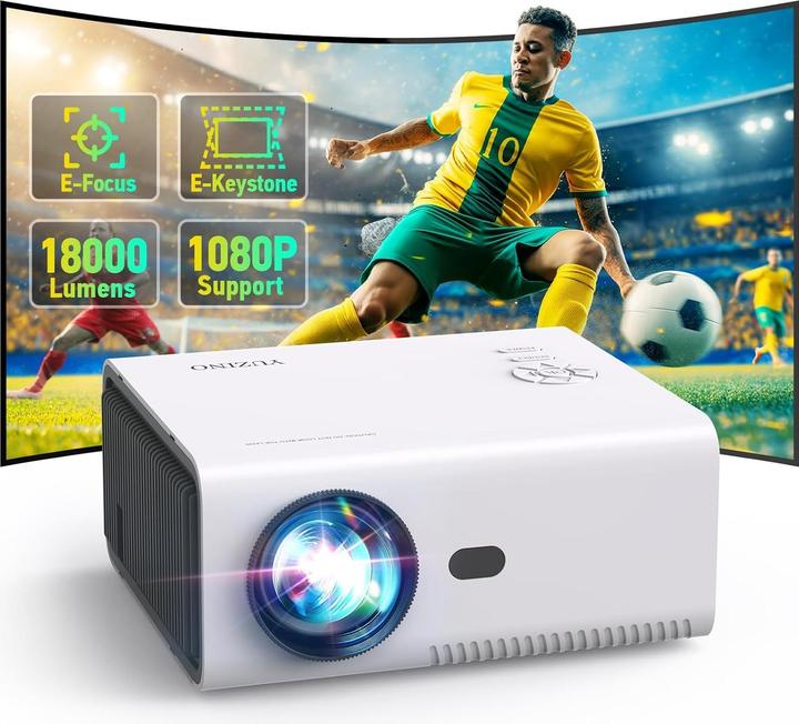 Yuzino 4K Mini Beamer (Full HD, 18000 lm)