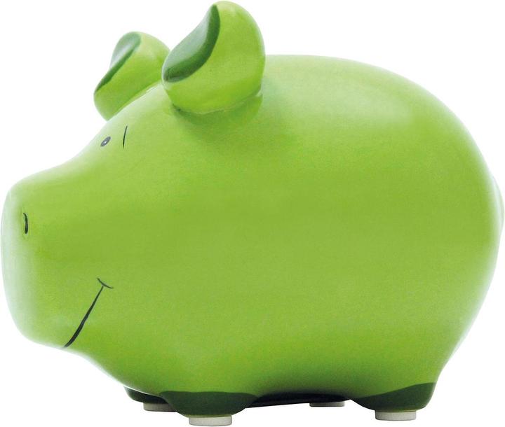 KCG Piggy bank green 12x10cm