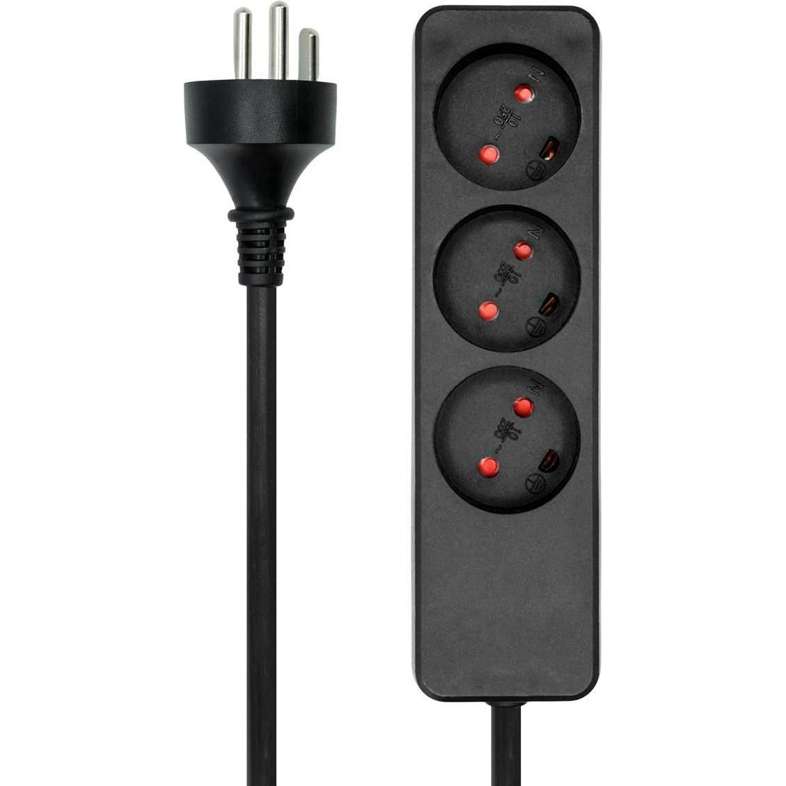 Thumbnail - MicroConnect, Steckdosenleiste, MC-GRU0305DKB (CEE 7/3, 5 m)